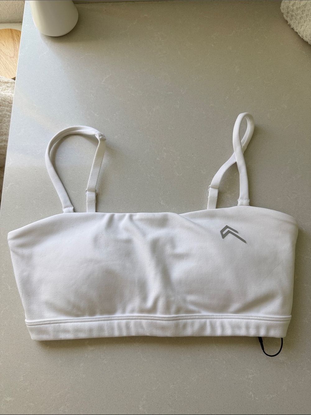 Oner Active Easylift Multiway Bandeau White Bralette with White Logo - Picture 2 of 6